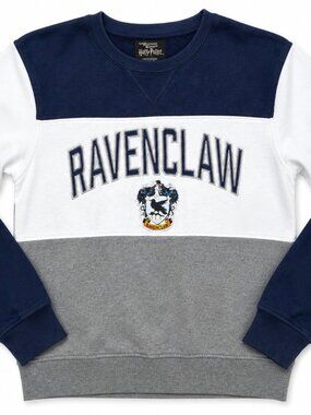 Harry Potter Ravenclaw Sweatshirt Size Small Blue Colorblock Crewneck